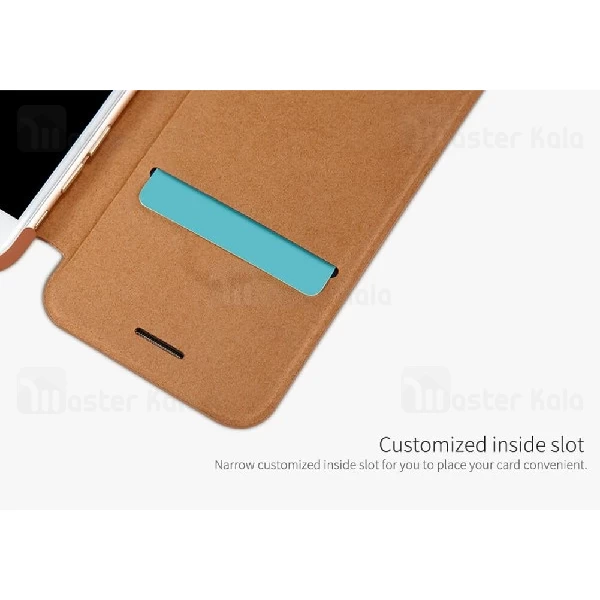 کیف چرمی نیلکین آیفون Apple iPhone 7 / 8 / SE 2020 Nillkin Qin Leather Case