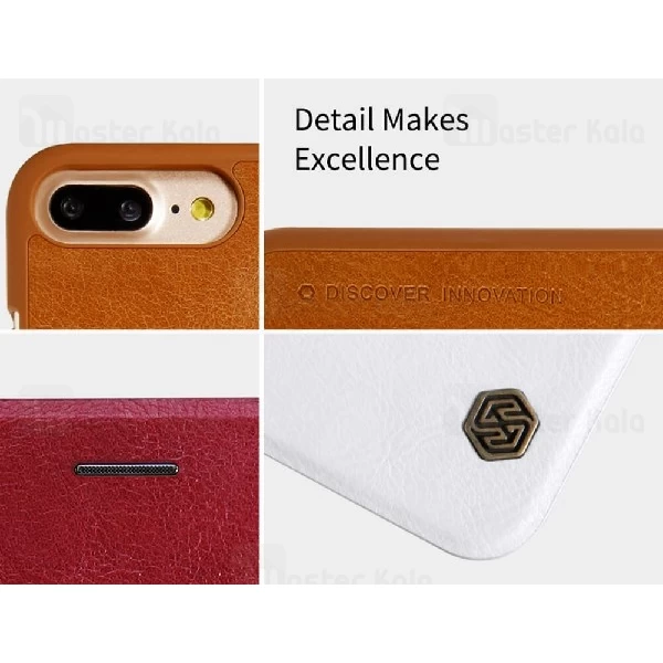 کیف چرمی نیلکین آیفون Apple iPhone 8 Plus / 7 Plus Nillkin Qin Leather