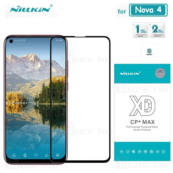 گلس تمام صفحه نیلکین Huawei Nova 4 Nillkin XD Cp+Max Glass