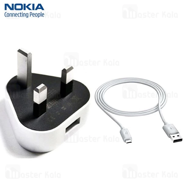 شارژر اصلی Nokia AC-16X 1A Original Wall Charger With MicroUSB Cable