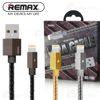 کابل لایتنینگ ریمکس Remax RC-110i Gefon طراحی فنری و توان 2.4 آمپر
