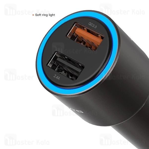 شارژر فندکی TGVis Sense Series Qualcomm 3.0 Dual Car Charger