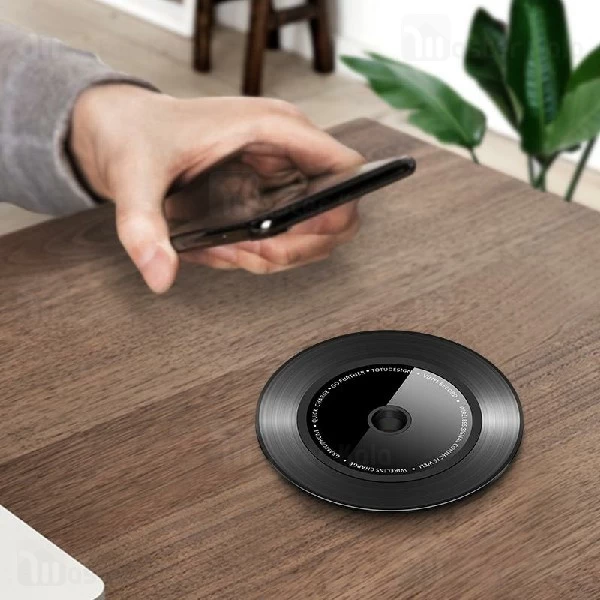 شارژر وایرلس 10 وات توتو TOTU CACW-08 Vinyl Wireless Charger طرح گرامافون