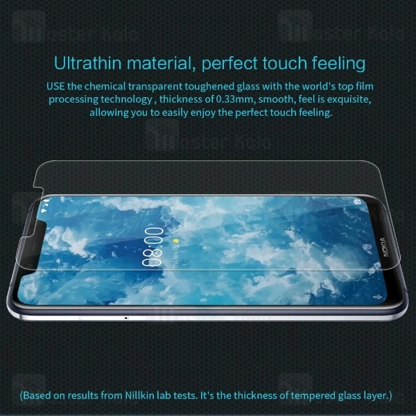 محافظ صفحه نمایش شیشه ای نیلکین نوکیا Nokia 8.1 / X7 Nillkin H Glass