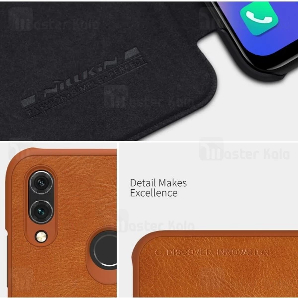 کیف چرمی نیلکین هواوی Huawei Honor 10 Lite Nillkin Qin Leather Case