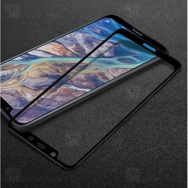 محافظ صفحه شیشه ای تمام صفحه تمام چسب TT برای Nokia 8.1 / X7