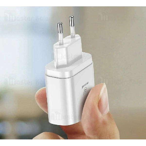 آداپتور شارژر 3 پورت بیسوس Baseus Mirror Travel Charger با توان 3.4 آمپر