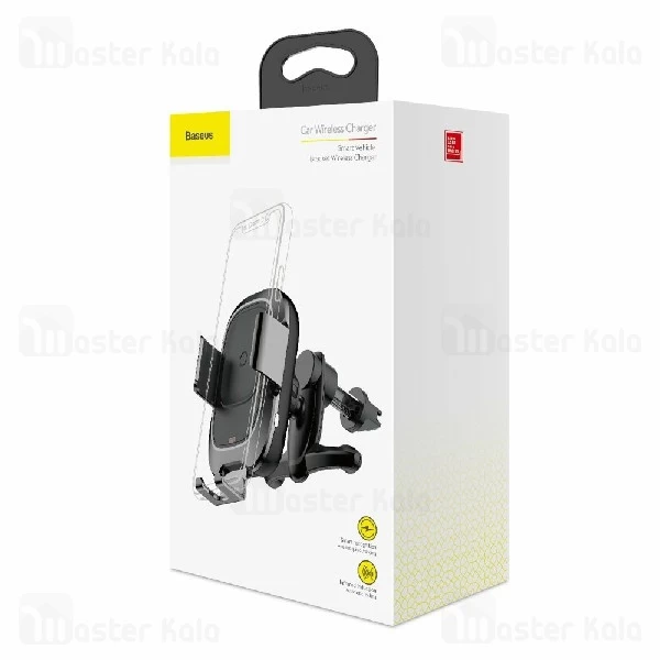هولدر و شارژر وایرلس بیسوس Baseus Smart Vehicle Bracket Wireless Charger