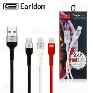 کابل شارژ لایتنینگ Earldom EC-050i Data Cable با توان 2.4 آمپر