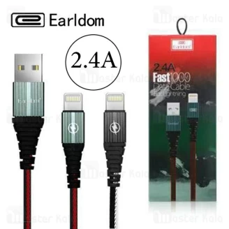 کابل لایتنینگ Earldom EC-051i Metal Nylon بدنه کنفی با توان 2.4 آمپر