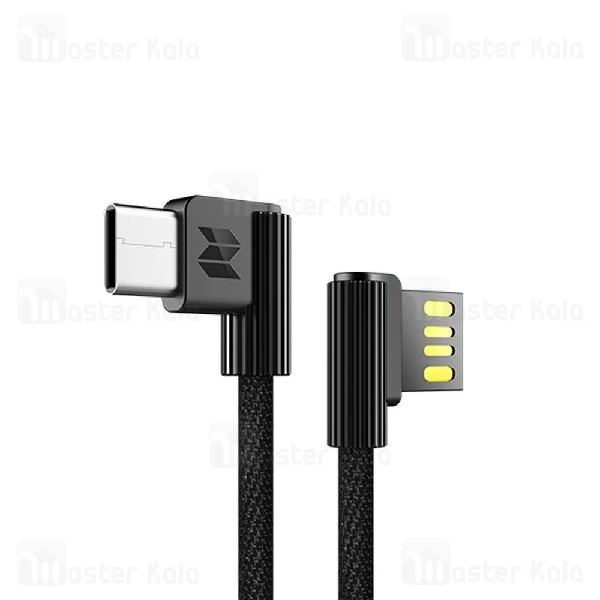کابل شارژ Type C راک Rock Spase Dual-end L-Shape RCB0586 با توان 2 آمپر