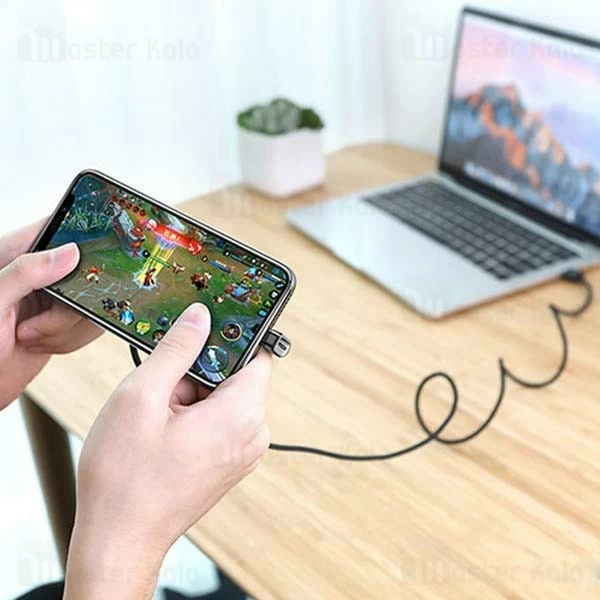 کابل شارژ لایتنینگ راک ROCK U-shaped Metal RCB0583 با توان 2.1 آمپر
