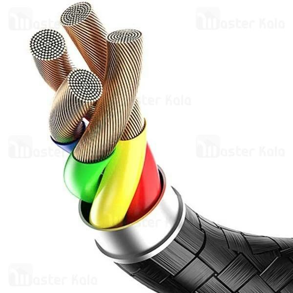 کابل شارژ لایتنینگ راک ROCK U-shaped Metal RCB0583 با توان 2.1 آمپر