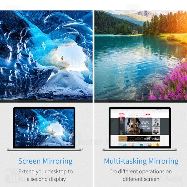 کابل HDMI تایپ سی Rock Type-C To Hdmi Converter II 4K 1800mm