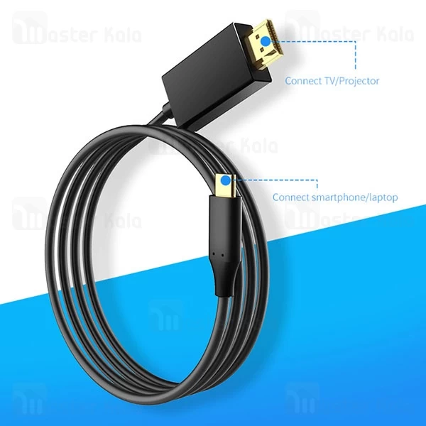 کابل HDMI تایپ سی Rock Type-C To Hdmi Converter II 4K 1800mm