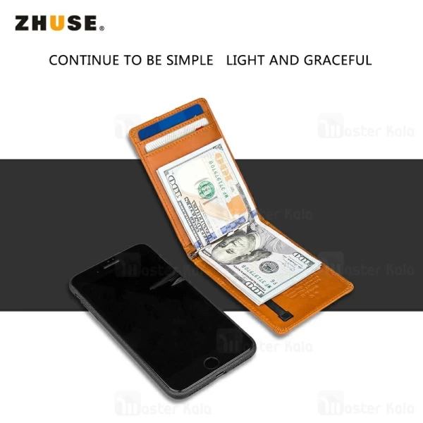 پاوربانک 4000 میلی آمپر و کیف چرمی Zhuse Blade Series ZS-PB-023 4000mAh