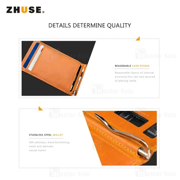 پاوربانک 4000 میلی آمپر و کیف چرمی Zhuse Blade Series ZS-PB-023 4000mAh