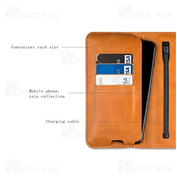 پاوربانک 6800 میلی آمپر و کیف چرمی Zhuse Star River ZS-PB-016 6800mAh