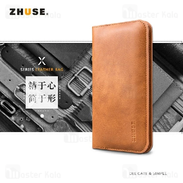 کیف پول چرمی Zhuse X Series ZS-LB-001 Leather Bag مناسب گوشی 4.5 اینچ