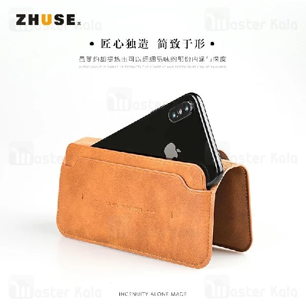 کیف پول چرمی Zhuse X Series ZS-LB-001 Leather Bag مناسب گوشی 4.5 اینچ