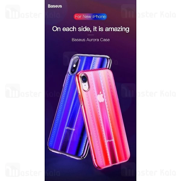قاب لیزری رنگین کمانی بیسوس آیفون Apple iPhone X / XS Baseus Aurora Case