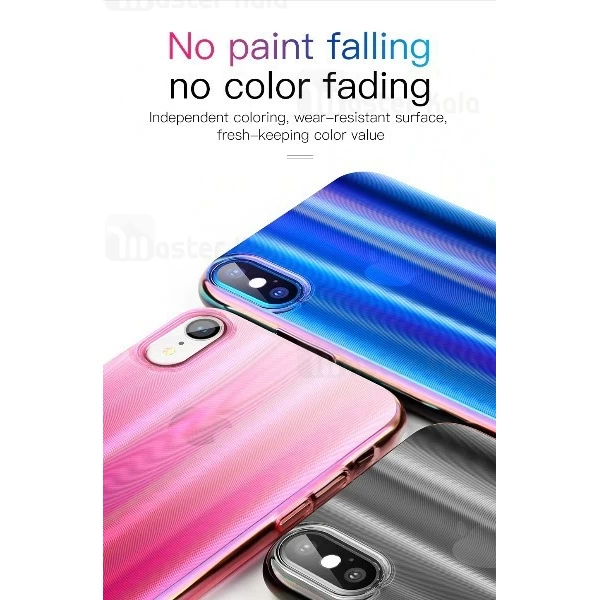 قاب لیزری رنگین کمانی بیسوس آیفون Apple iPhone X / XS Baseus Aurora Case