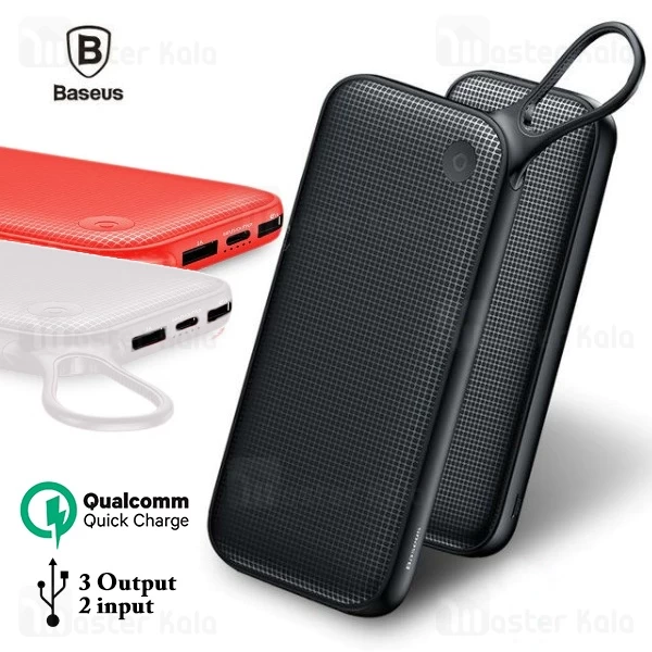 پاوربانک بیسوس Baseus BS-P20KQ2B PD PPKC-A02 Type-C 3 Port 20000 mAh QC 3.0