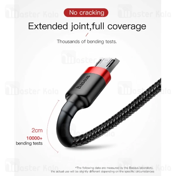 کابل میکرو یو اس بی بیسوس Baseus Cafule Data And Charge توان 2.4 آمپر