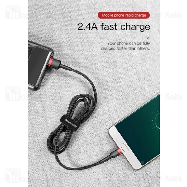 کابل میکرو یو اس بی بیسوس Baseus Cafule Data And Charge توان 2.4 آمپر