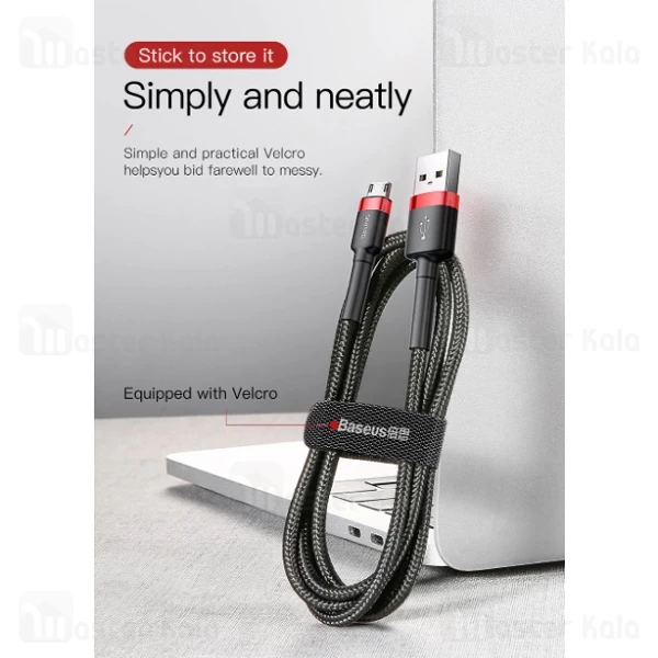 کابل میکرو یو اس بی بیسوس Baseus Cafule Data And Charge توان 2.4 آمپر