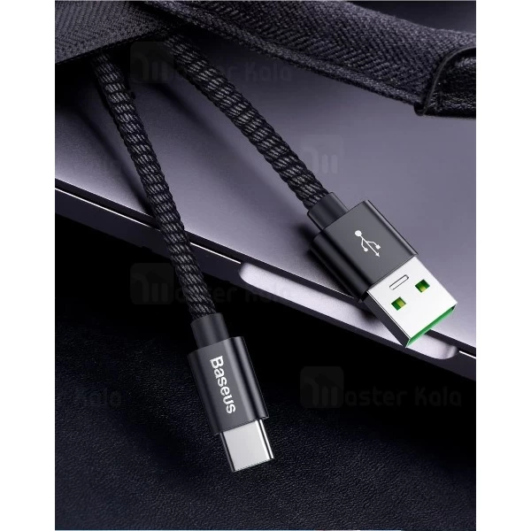 کابل Type C سوپر شارژ بیسوس Baseus Double Fast Charging توان 5 آمپر