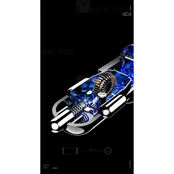 شارژ فندکی دو پورت فست شارژ راک Rock H5 PD CC003 QC 3.0 با پورت تایپ سی