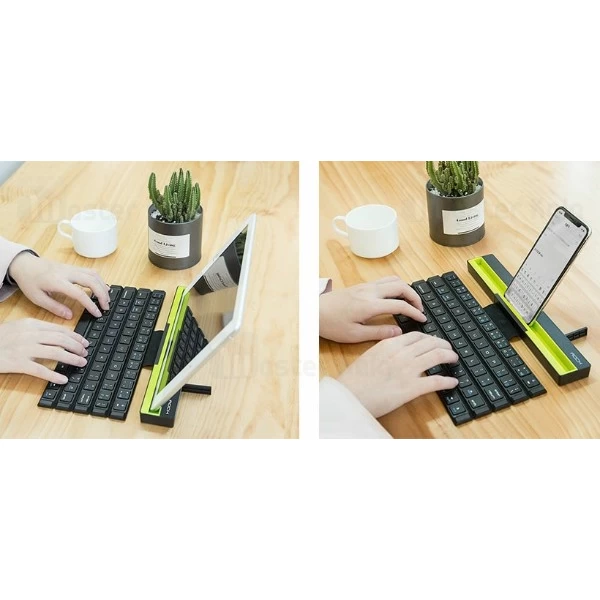 کیبورد بلوتوثی تاشو راک Rock R4 Multi-function Rollable Bluetooth Keyboard