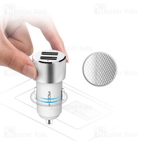 شارژ فندکی دو پورت فست شارژ راک Rock RCC0130 Sitor Car Charger QC 3.0