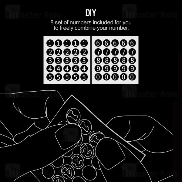 هولدر کارت پارکینگ راک Rock RPH0847 Temporary Parking Number Plate