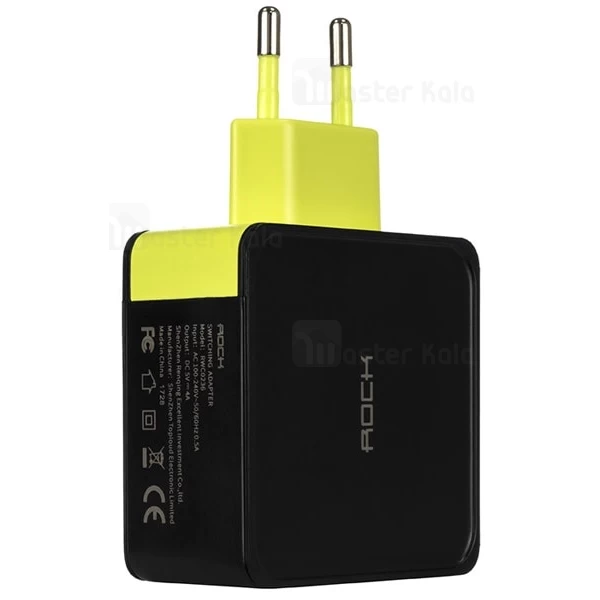 آداپتور شارژر 2 پورت راک اسپیس Rock Space RWC0236 Sugar Travel Charger