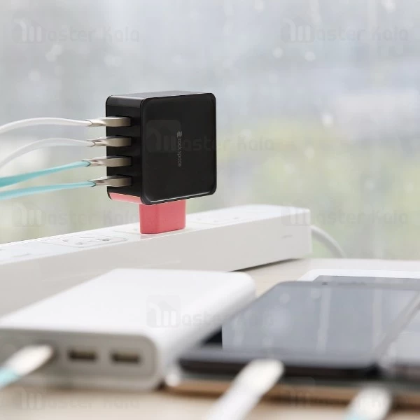 آداپتور شارژر 2 پورت راک اسپیس Rock Space RWC0236 Sugar Travel Charger