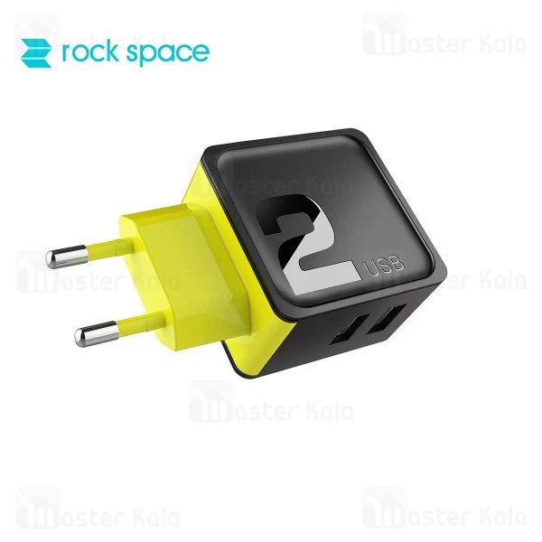 آداپتور شارژر 2 پورت راک اسپیس Rock Space RWC0239 Sugar Travel Charger