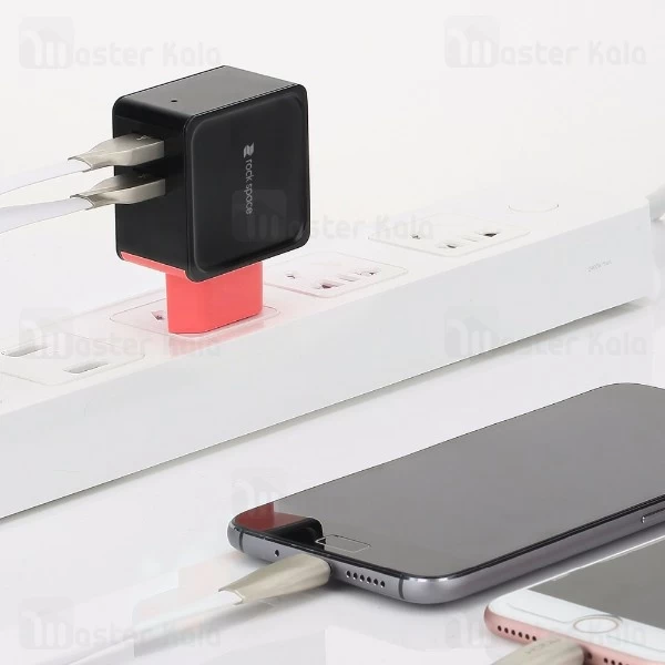 آداپتور شارژر 2 پورت راک اسپیس Rock Space RWC0239 Sugar Travel Charger