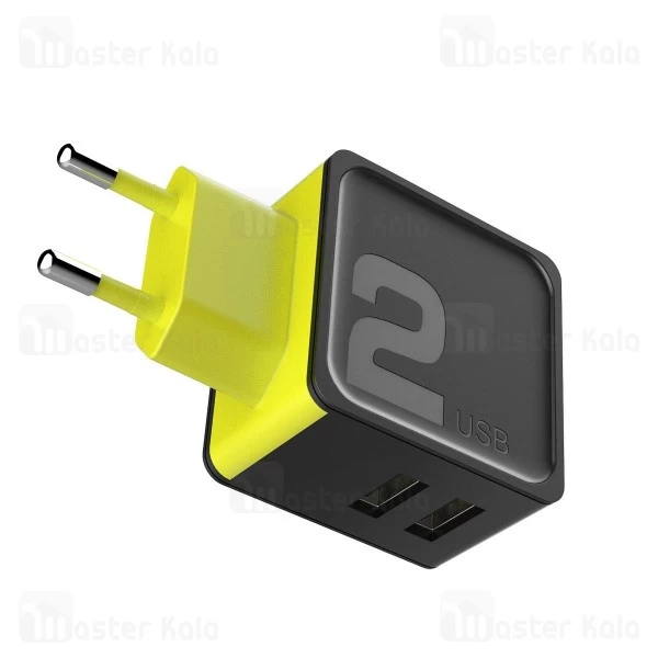 آداپتور شارژر 2 پورت راک اسپیس Rock Space RWC0239 Sugar Travel Charger