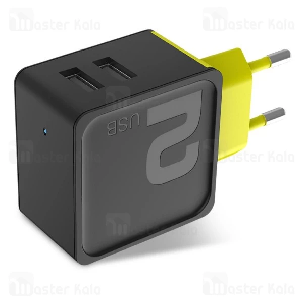 آداپتور شارژر 2 پورت راک اسپیس Rock Space RWC0239 Sugar Travel Charger