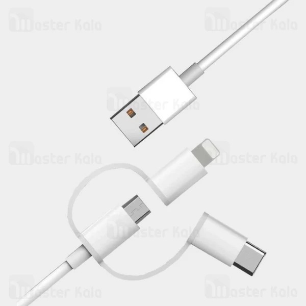 کابل سه کاره شیائومی Xiaomi XM3001 3 in 1 Sync and Charging Cable