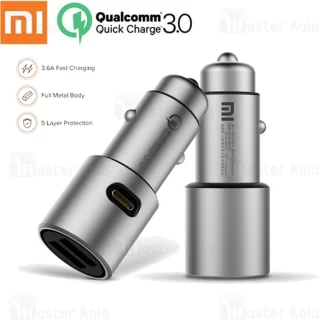 شارژر فندکی سه پورت شیائومی Xiaomi Zmi CZCDQ02ZM QC3.0 با پورت تایپ سی
