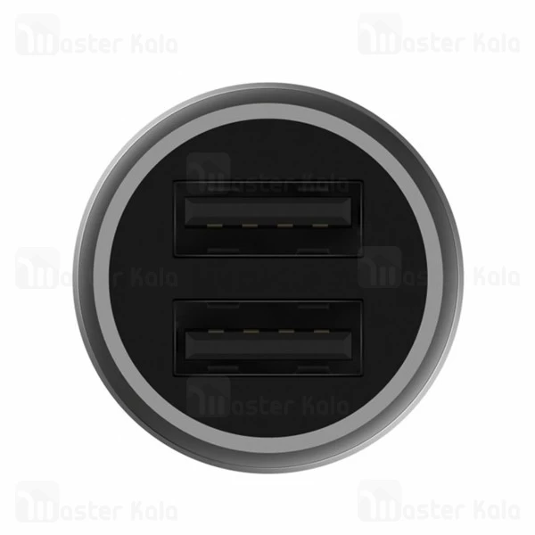 شارژر فندکی 2 پورت فست شارژ شیائومی Xiaomi CC05ZM 18W توان 2.4 آمپر