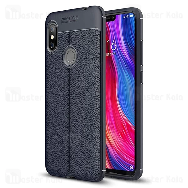 قاب محافظ ژله ای طرح چرم Xiaomi Redmi Note 6 Pro مدل Auto Focus