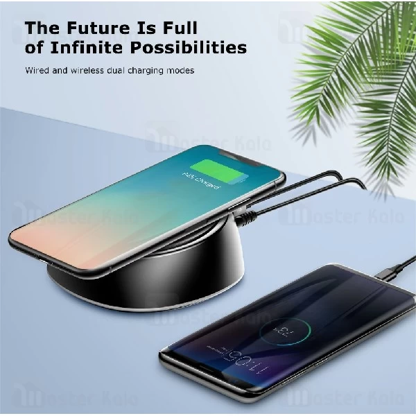 شارژر وایرلس و هاب 3 پورت بیسوس Baseus Star 2 in 1 Desktop Wireless