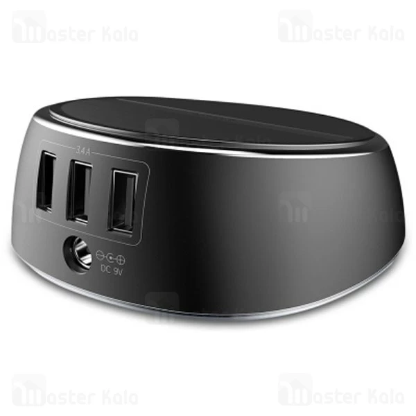 شارژر وایرلس و هاب 3 پورت بیسوس Baseus Star 2 in 1 Desktop Wireless