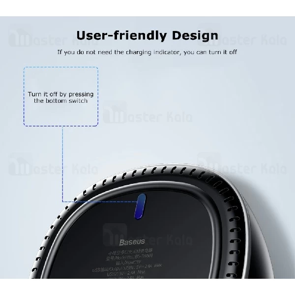 شارژر وایرلس و هاب 3 پورت بیسوس Baseus Star 2 in 1 Desktop Wireless