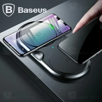 شارژر وایرلس 20 وات بیسوس Baseus Dual Metal Wireless شارژ همزمان دو دستگاه