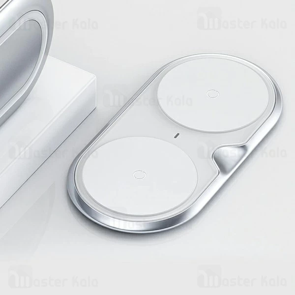 شارژر وایرلس 20 وات بیسوس Baseus Dual Wireless شارژ همزمان دو دستگاه